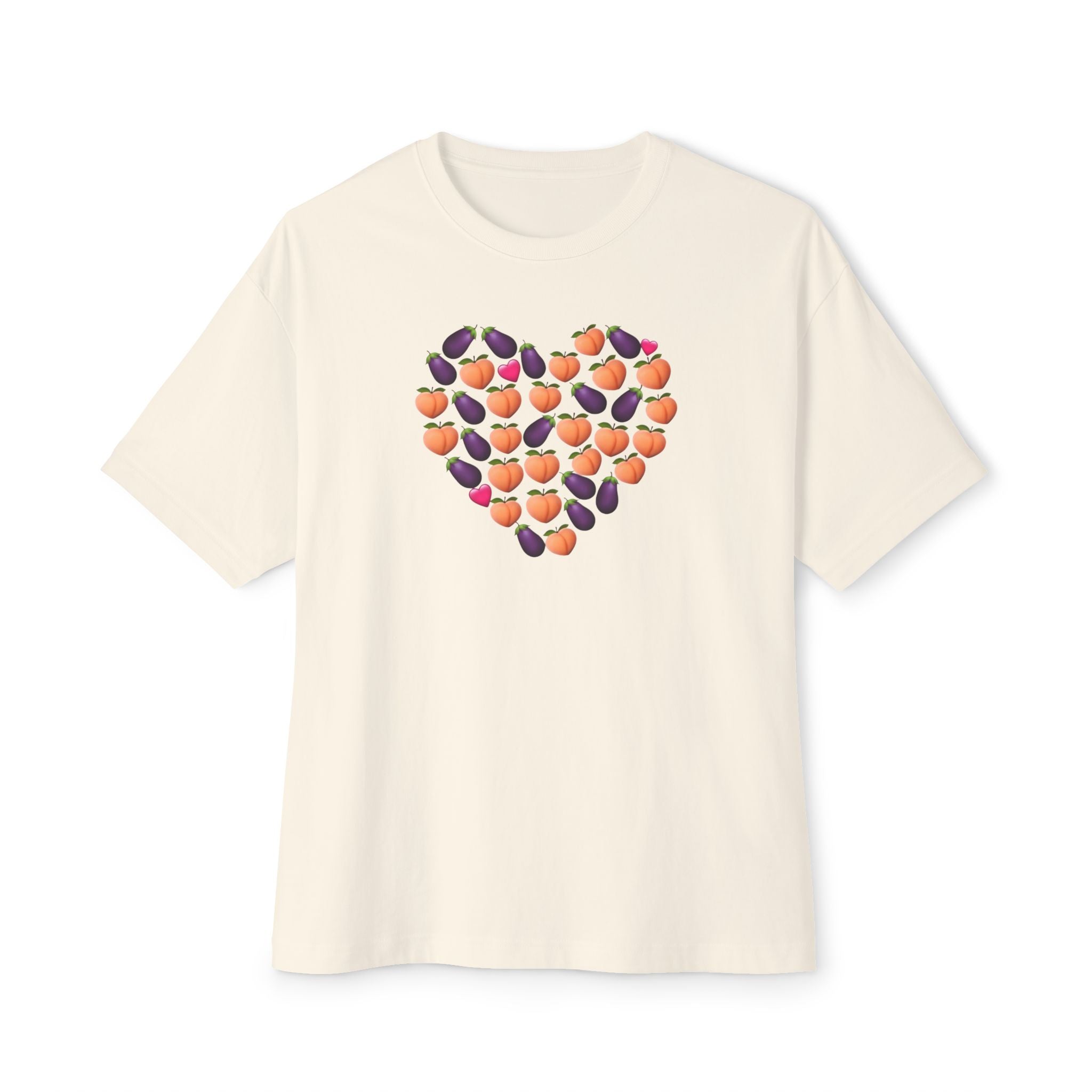 T Shirt fruits et légumes coeur