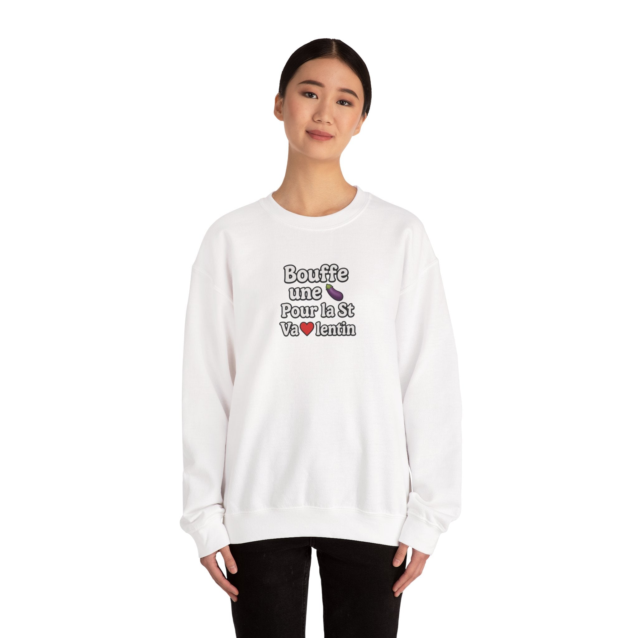 "Bouffe une aubergine Pour la St Valentin" Cozy Crewneck