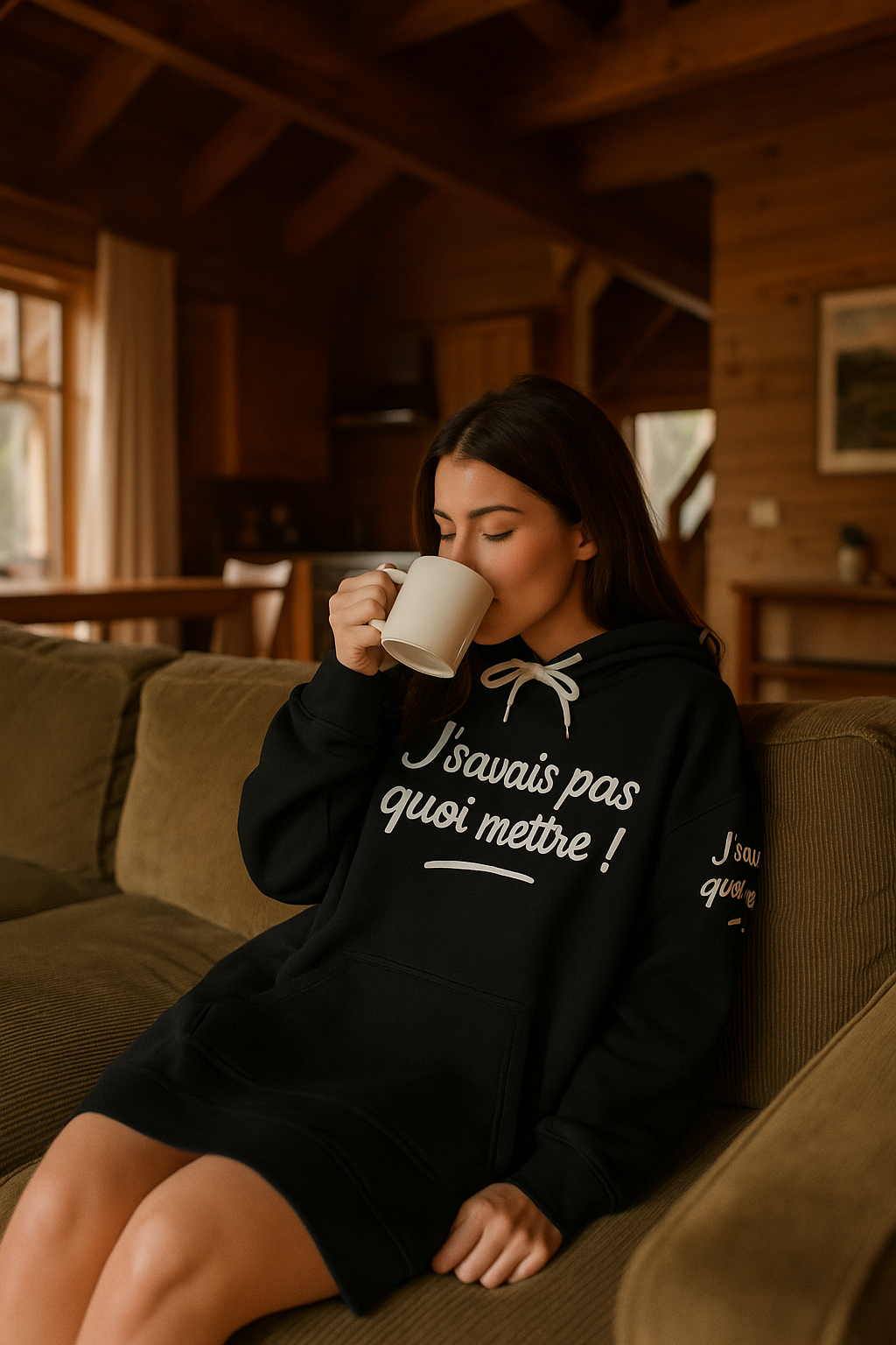 Robe sweat " j'savais pas quoi mettre ! "